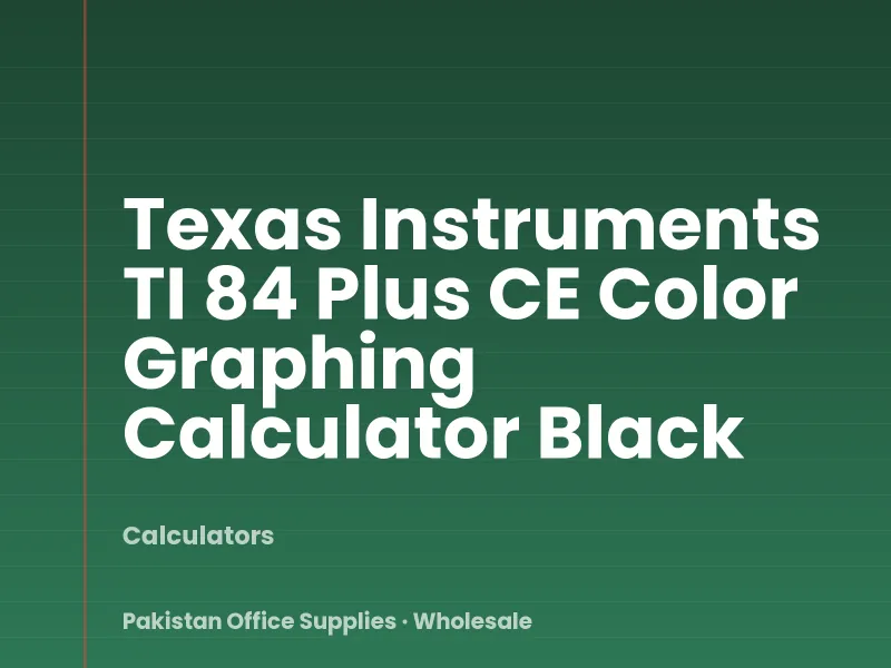 Texas Instruments TI 84 Plus CE Color Graphing Calculator Black