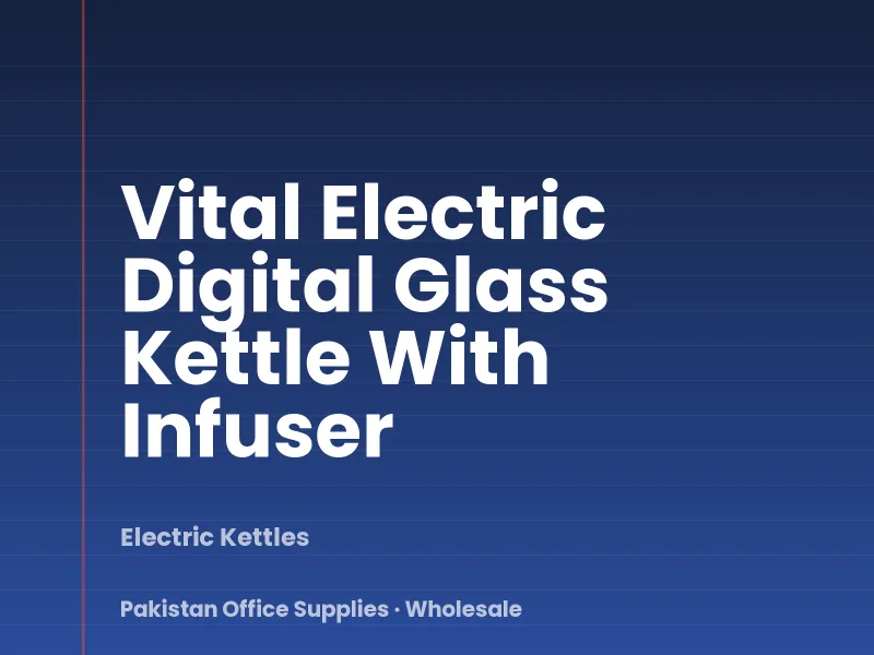 Vital Electric Digital Glass Kettle With Infuser