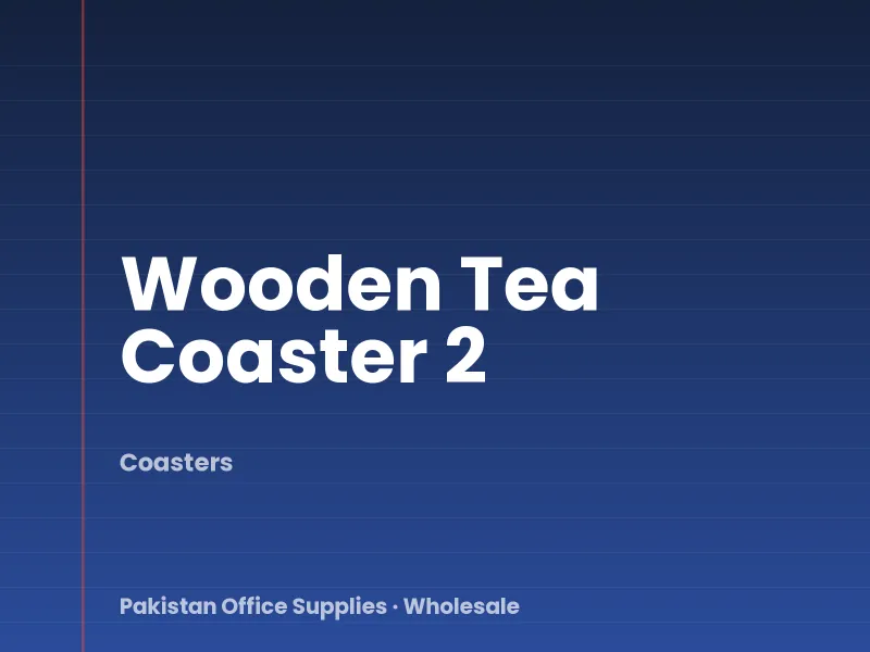 Wooden Tea Coaster 2