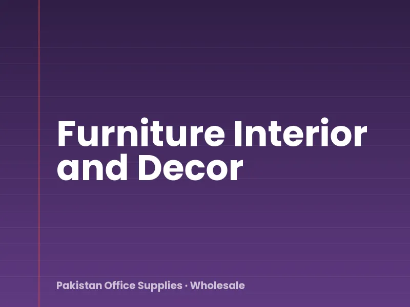 Furniture Interior and Decor