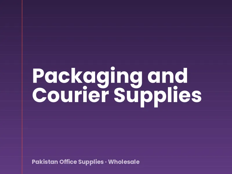 Packaging and Courier Supplies