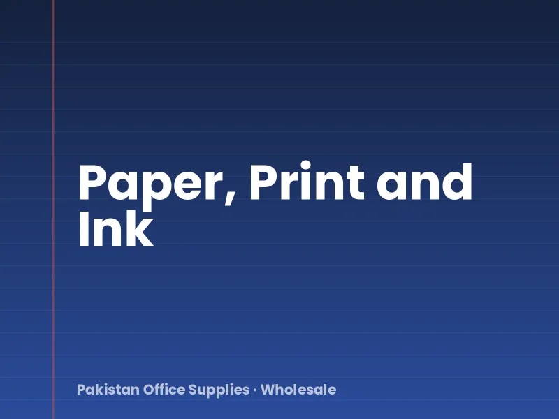 Paper, Print and Ink